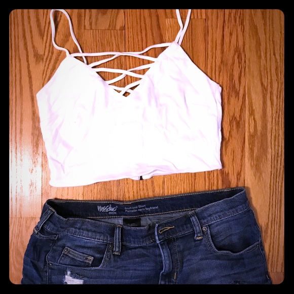 criss cross tank top forever 21
